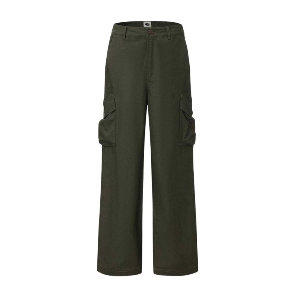 Pretty Green Mens Cotton Cargo Pants / Khaki Green